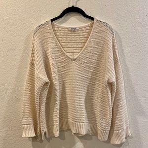Madewell Cream Knit Sweater